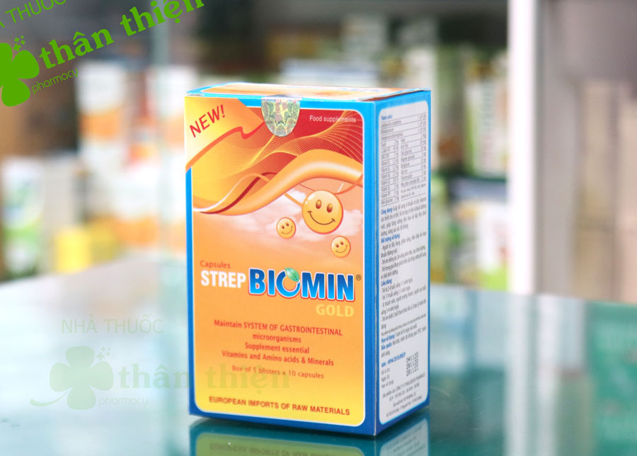 Hình ảnh sản phẩm Strep Biomin Gold (viên) đang có bán tại Nhà Thuốc Thân Thiện