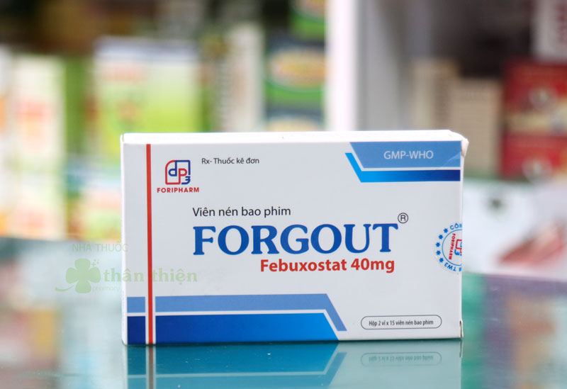 Hình ảnh thuốc Forgout đang có bán chính hãng tại Nhà Thuốc Thân Thiện