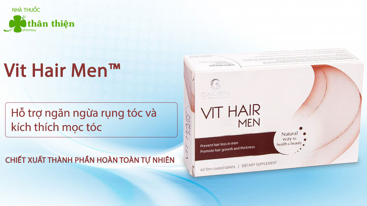 Sản phẩm Vit Hair Men có bán trực tiếp tại các nhà thuốc trên toàn quốc