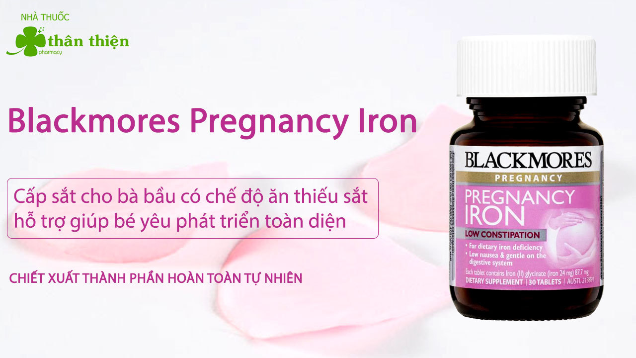 Hình ảnh: Blackmores Pregnancy Iron có bán tại nhà thuốc