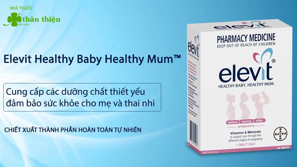 Elevit Healthy Baby Healthy Mum có bán tại các nhà thuốc trên toàn quốc