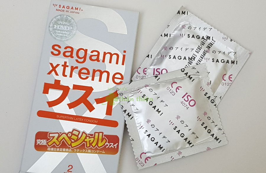 Bao cao su Sagami Xtreme Super Thin (Siêu mỏng trơn) hiện đang có bán chính hãng tại Nhà Thuốc Thân Thiện