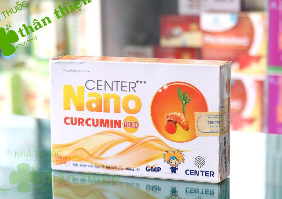 Center Nano Curcumin Gold, hỗ trợ giảm triệu chứng bệnh viêm loét dạ dày