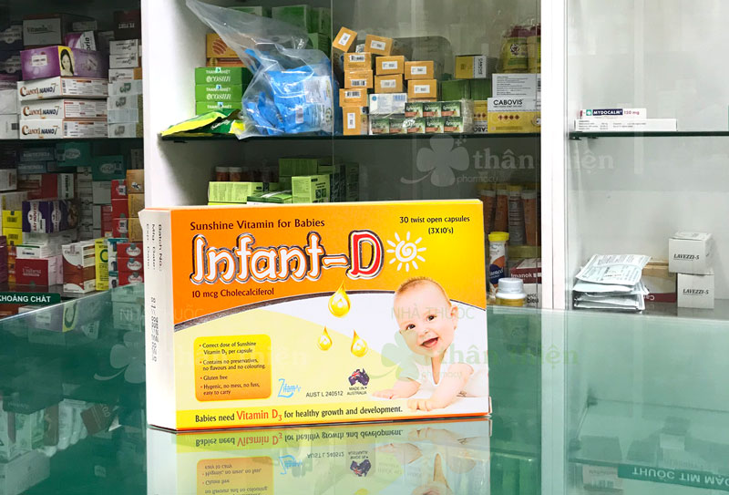 Infant-D, bổ sung Vitamin D3, hỗ trợ giúp xương và răng chắc khỏe