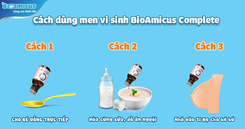 Cách dùng men 10 chủng BioAmicus Complete