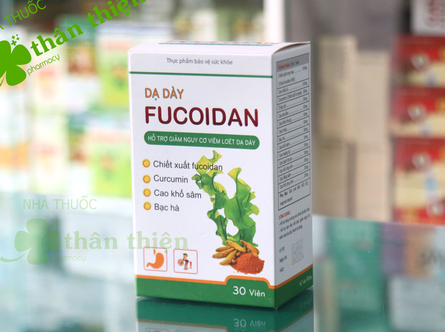 Dạ dày Fucoidan, hỗ trợ làm liền vết loét, giảm nguy cơ viêm loét dạ dày hành tá tràng