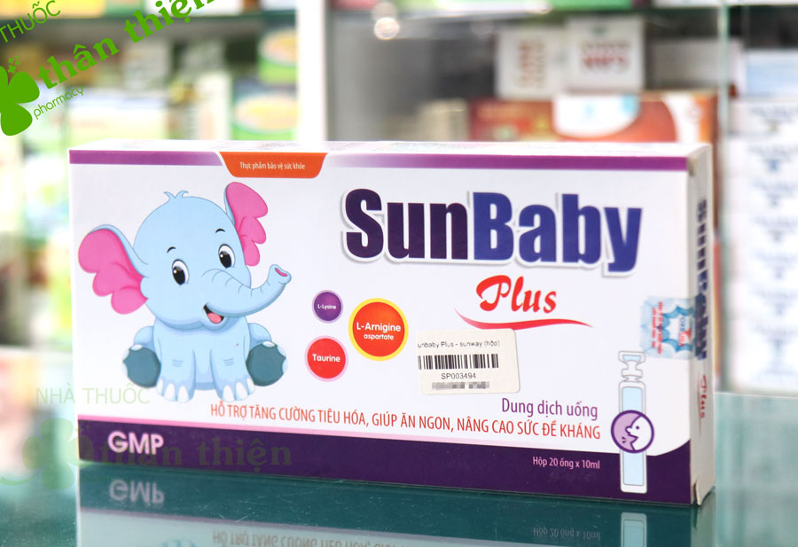 Sunbaby Plus, hỗ trợ tăng cường hệ tiêu hóa, giúp ăn ngon