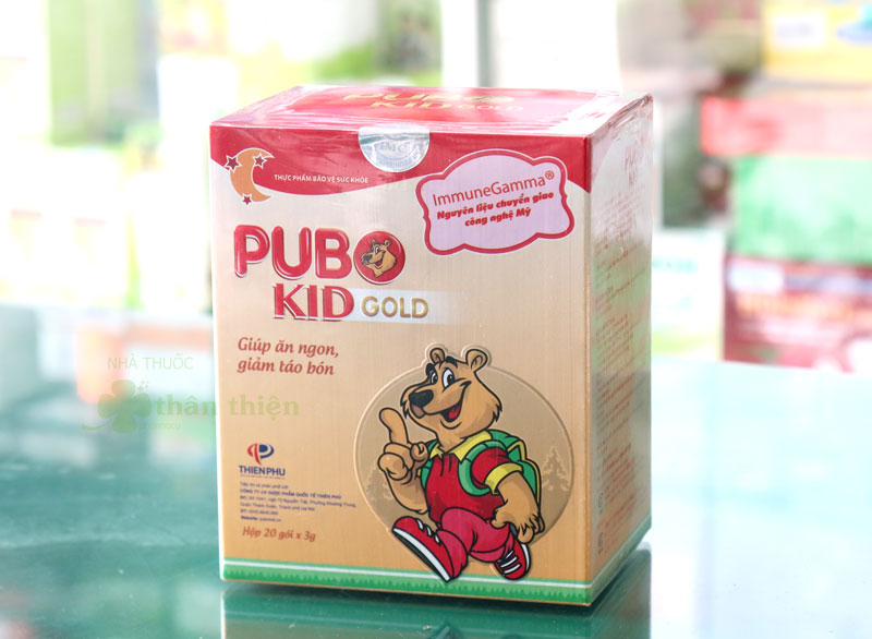 Hình ảnh sản phẩm Pubo Kid Gold đang có bán chính hãng tại Hệ thống Nhà Thuốc Thân Thiện