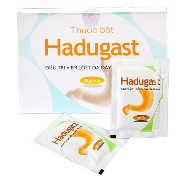 Thuốc bột Hadugast, giúp điều trị viêm loét dạ dày, tá tràng