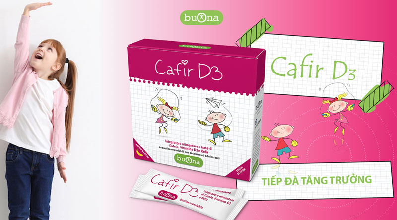 Cafir D3, hỗ trợ bổ sung vitamin D3, canxi cho người lớn và trẻ em