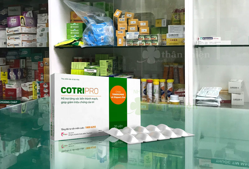 Viên Cotripro, hỗ trợ giảm triệu chứng của trĩ, tăng sức bền thành mạch