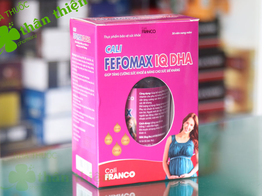 Cali Fefomax IQ-DHA, hỗ trợ bổ sung các dưỡng chất cho thai nhi