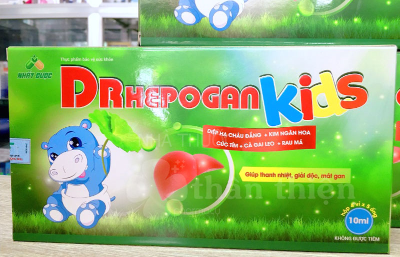 DrHepogan Kids, hỗ trợ giúp thanh nhiệt giải độc, lương huyết, mát gan