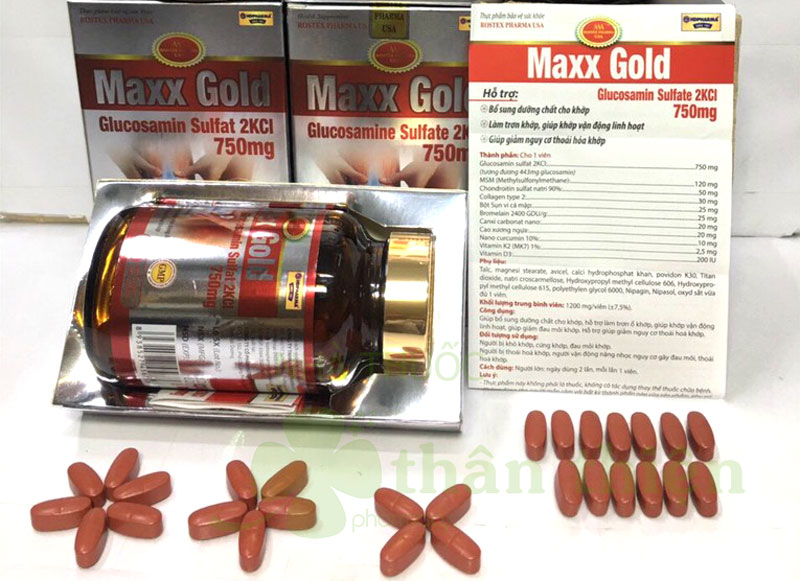 Maxx Gold, hỗ trợ giúp giảm nguy cơ thoái hóa khớp