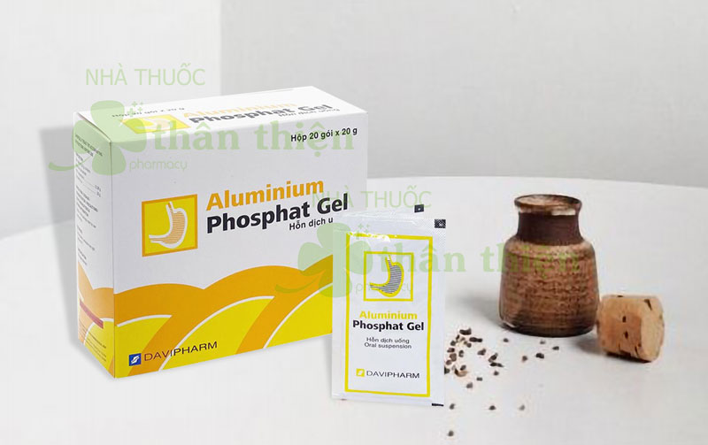 Aluminum Phosphat Gel, điều trị tăng acid dạ dày trong loét dạ dày tá tràng