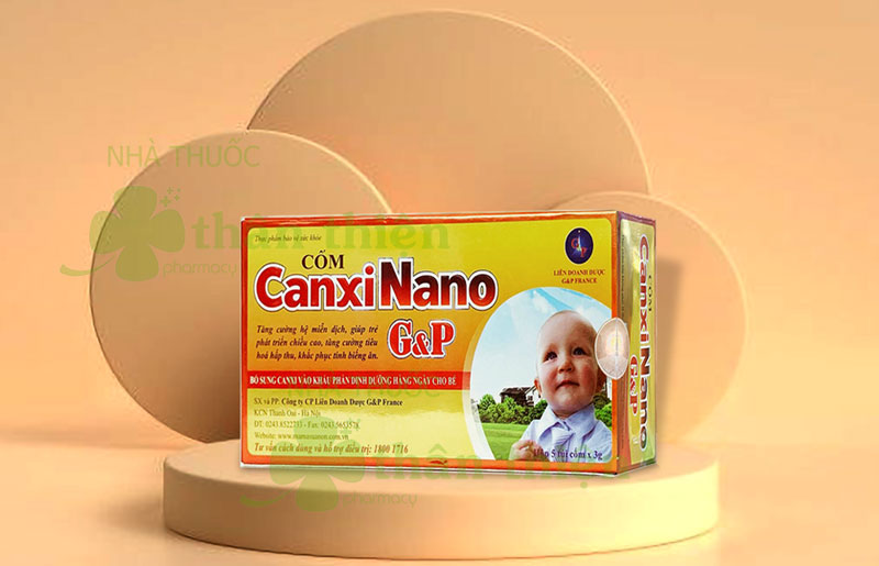 Cốm Canxi Nano G&P, giúp bổ sung canxi giúp phát triển hệ xương