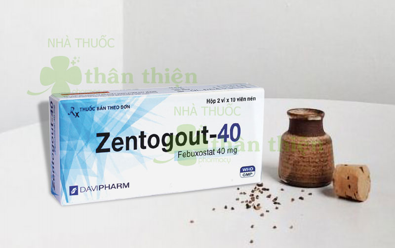 Zentogout-40, điều trị tăng axit uric máu mãn tính ở người bị gout