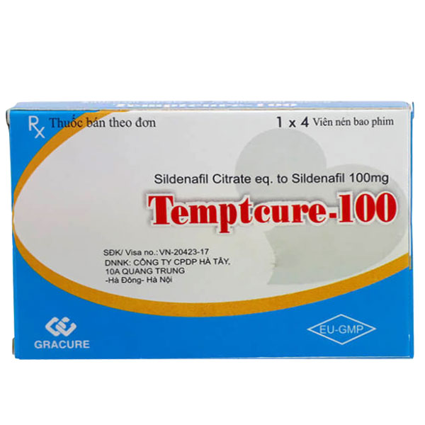 Temptcure 100mg, điều trị rối loạn cương dương, duy trì cương cứng!