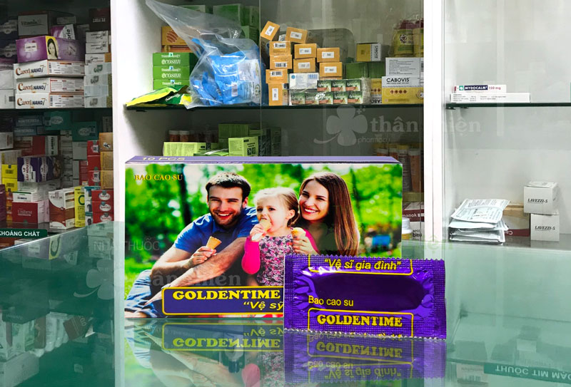 Sản phẩm Bao cao su Goldentime "vệ sĩ gia đình" đang có bán tại nhà thuốc