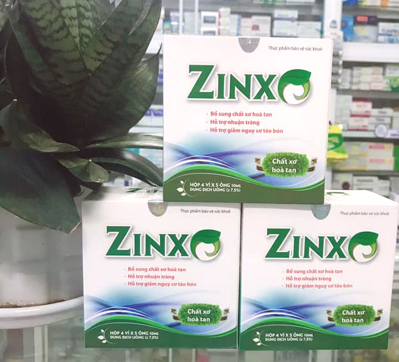 Zinxo, hỗ trợ giảm nguy cơ táo bón do chế độ ăn thiếu chất xơ