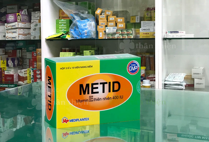 Metid, điều trị các dấu hiệu chính thiếu vitamin E