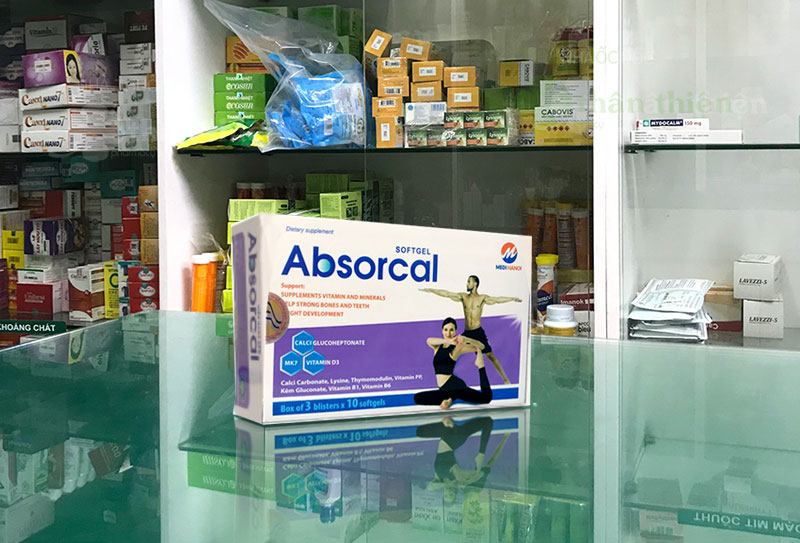 Absorcal, hỗ trợ phát triển chiều cao, hỗ trợ giúp xương chắc khỏe