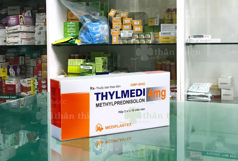 Thylmedi 4mg, tác động kháng viêm, chống dị ứng và ức chế miễn dịch