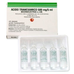 Acido Tranexamico 500mg/5ml Bioindustria L.I.M