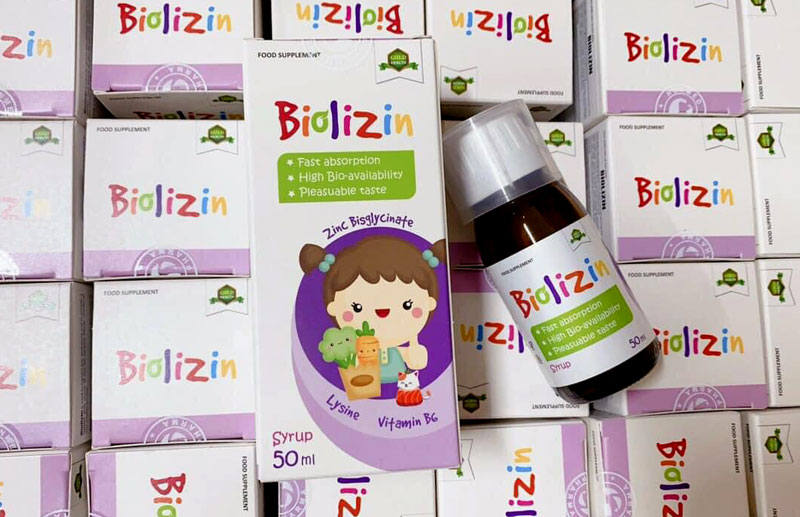 Hình ảnh thật sản phẩm Biolizin đang bán trên thị trường