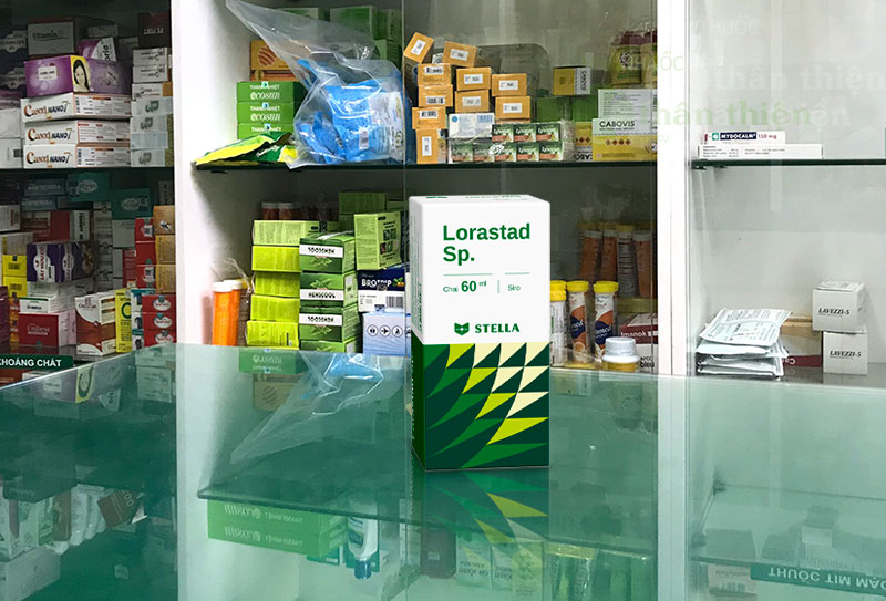 Lorastad Sp, giảm triệu chứng của dị ứng bao gồm viêm mũi, mày đay