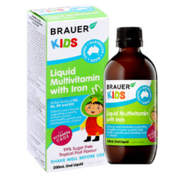 Brauer Kids Liquid Multivitamin With Iron