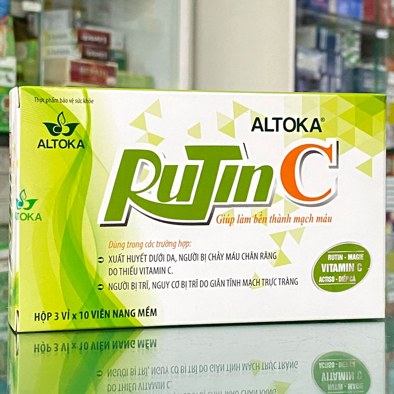 Rutin C Altoka, hỗ trợ giảm tình trạng suy giảm tĩnh mạch!