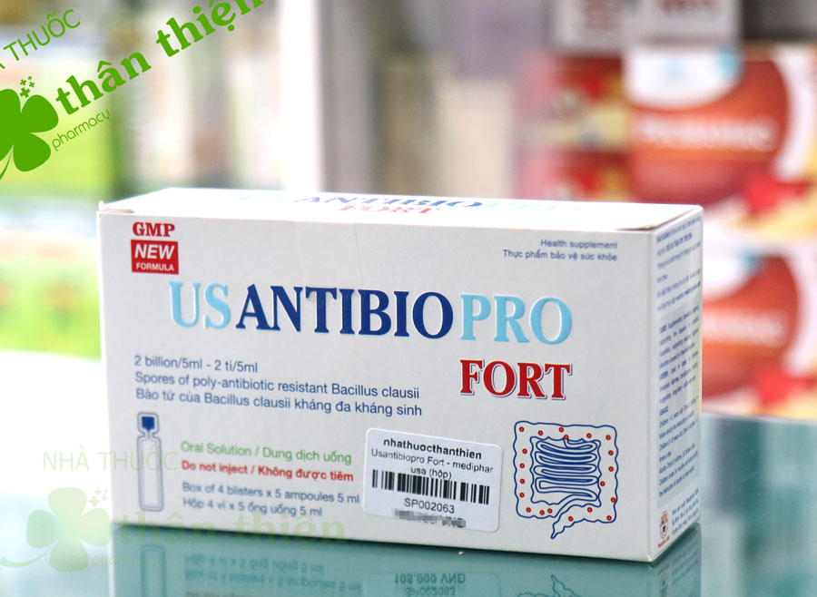Hình ảnh sản phẩm UsantibioPro Fort đang có bán tại Nhà Thuốc Thân Thiện