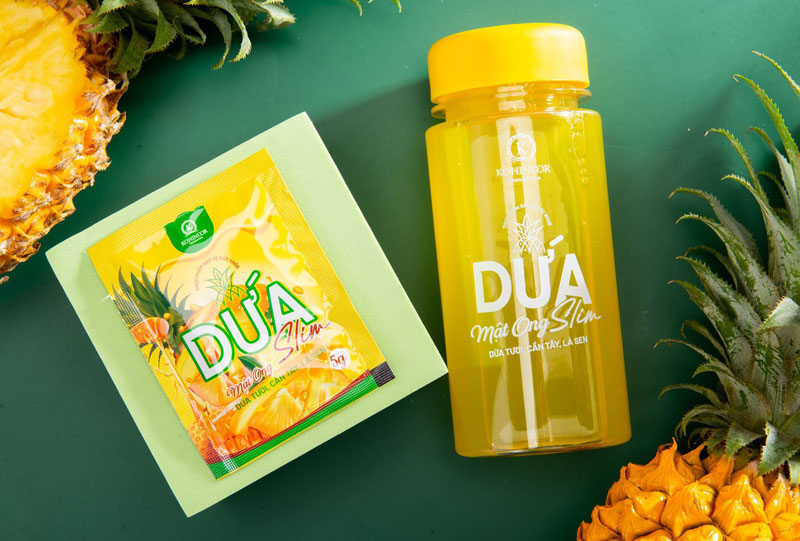 Dứa mật ong Slim, hỗ trợ tăng cường chuyển hoá chất béo, giảm béo
