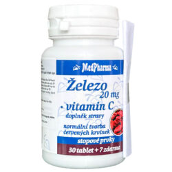 Zelezo 20mg + Vitamin C