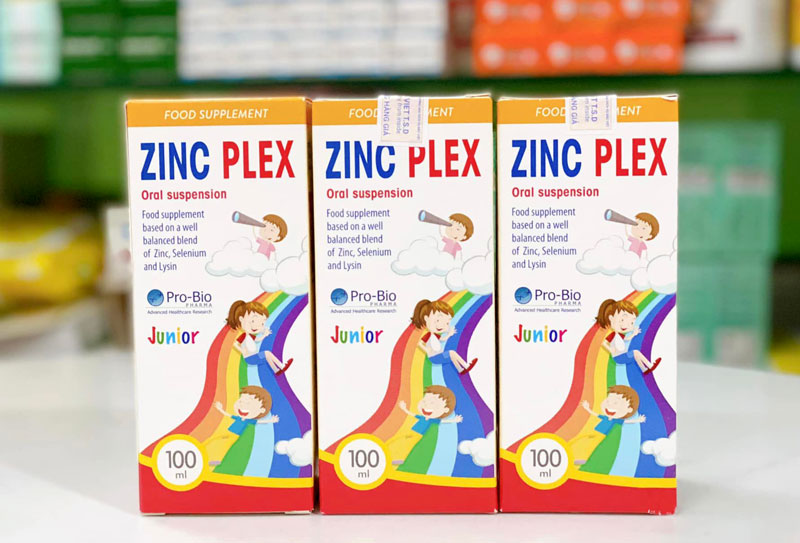 Zinc Plex, hỗ trợ bổ sung kẽm, lysin, tăng sức đề kháng, ăn ngon