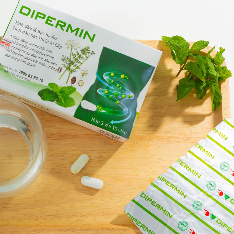 Devamin Plus Dipermin, hỗ trợ giảm các triệu chứng chướng bụng, đầy hơi, khó tiêu