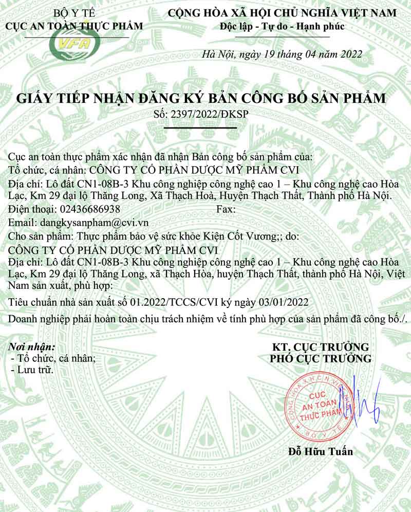 Công bố sản phẩm