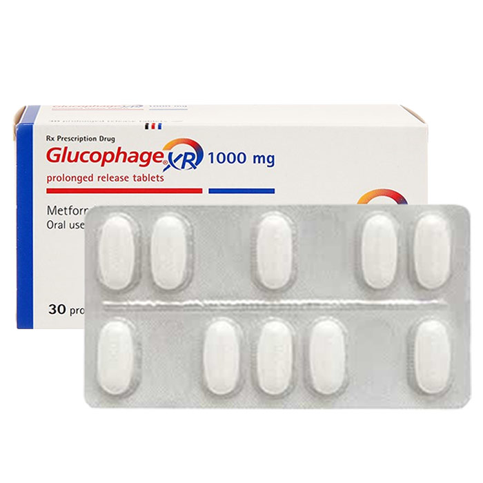 Glucophage XR 1000mg điều trị đái tháo đường týp 2