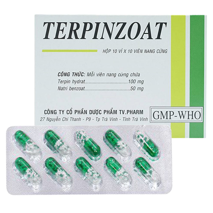 Terpinzoat điều trị các triệu chứng ho do viêm phế quản