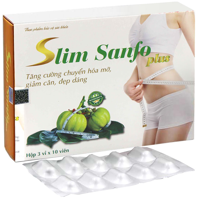 Slim Sanfo Plus, hỗ trợ tăng cường chuyển hóa mỡ thừa, giảm cân