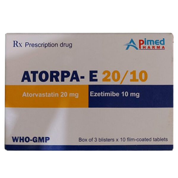 Atorpa- E40/10 điều trị tăng cholesterol máu