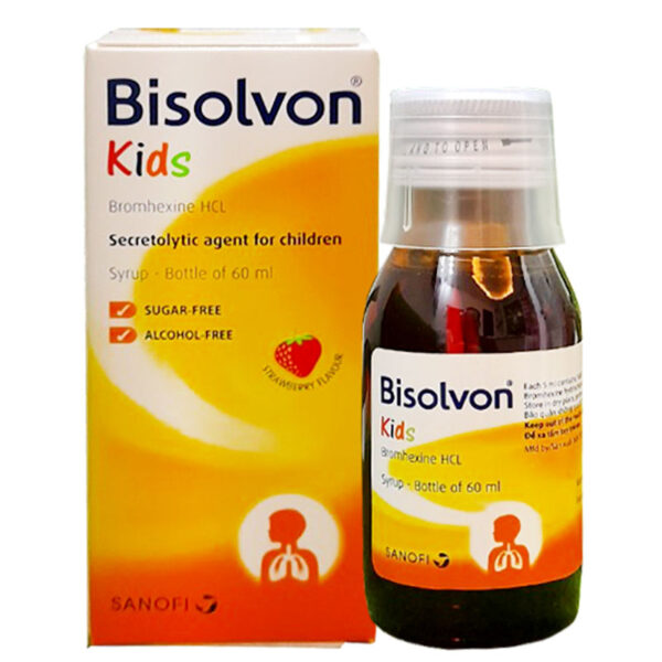 Bisolvon Kids, Làm loãng đờm trong các bệnh phế quản, cấp và mãn tính!