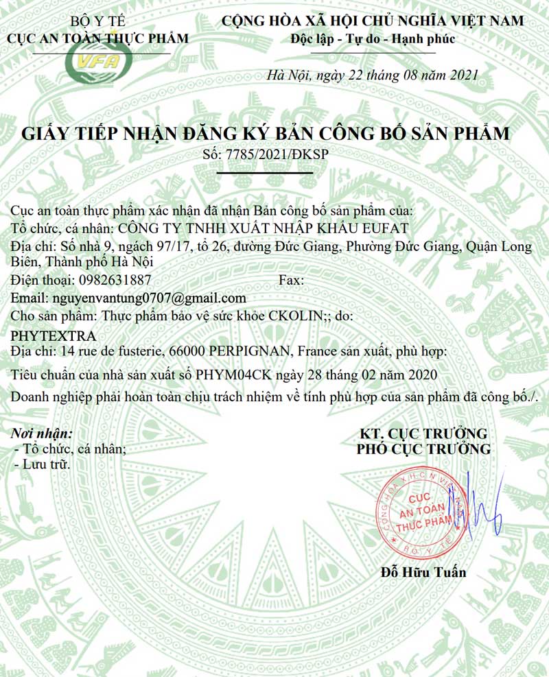 Công bố sản phẩm