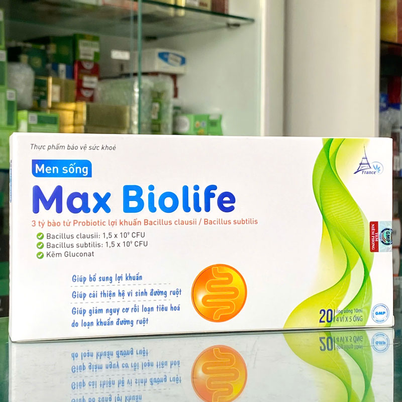 Men sống Max Biolife hỗ trợ giảm nguy cơ rối loạn tiêu hóa