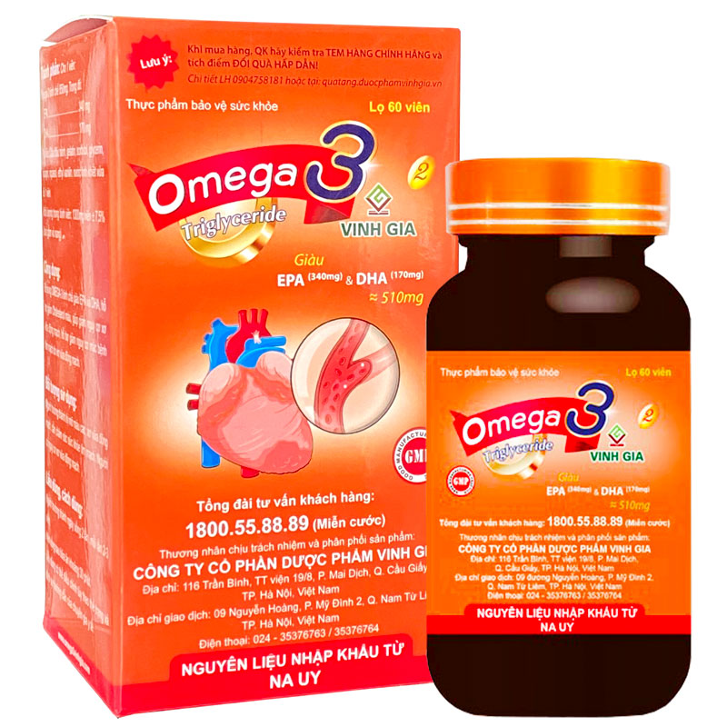 OMEGA 3 DẠNG TRIGLYCERIDE HẤP THU TỐI ƯU TỐT CHO SỨC KHỎE TOÀN DIỆN
