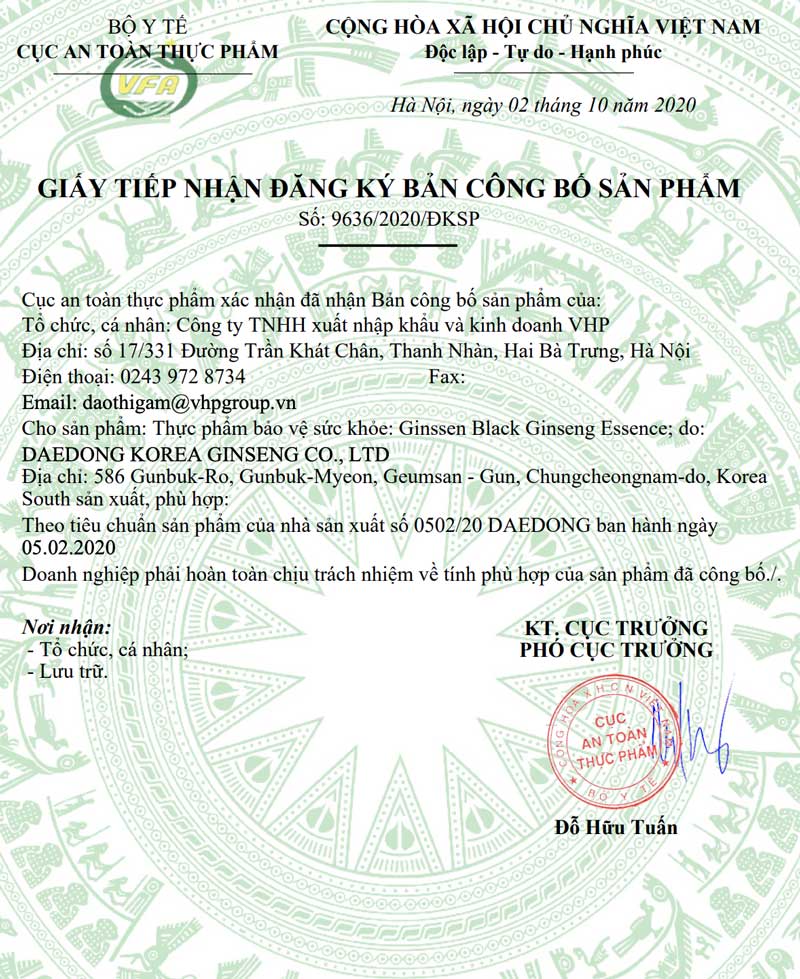 Công bố sản phẩm