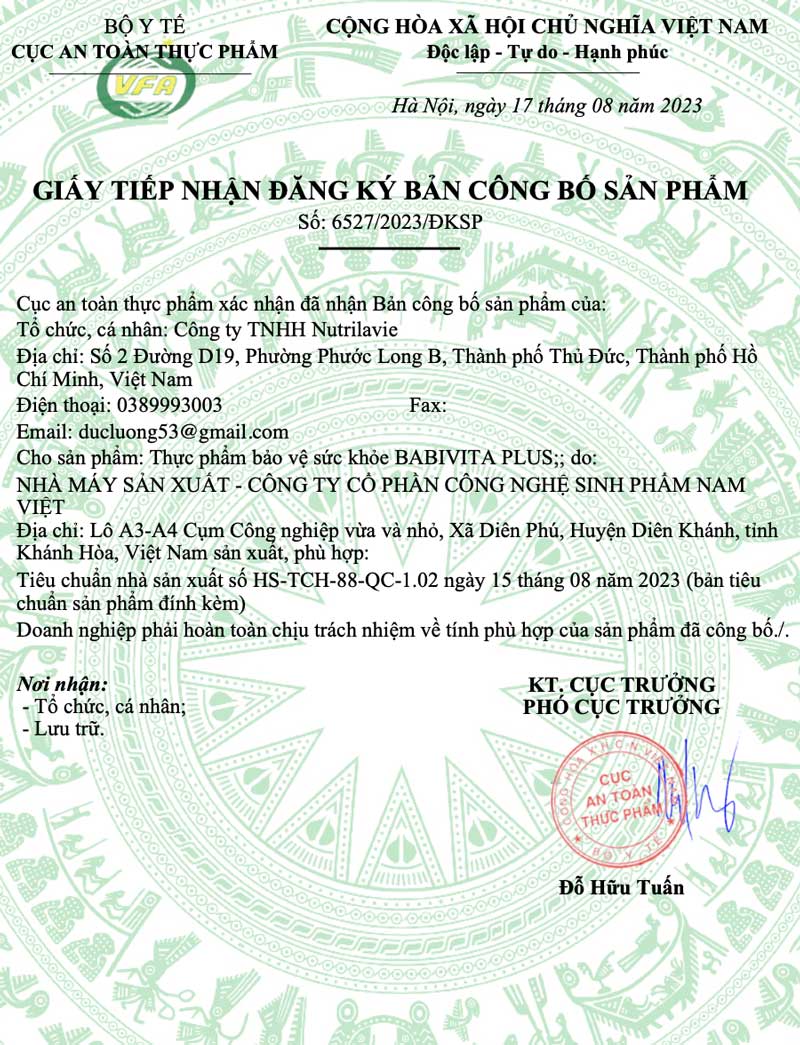 Công bố sản phẩm