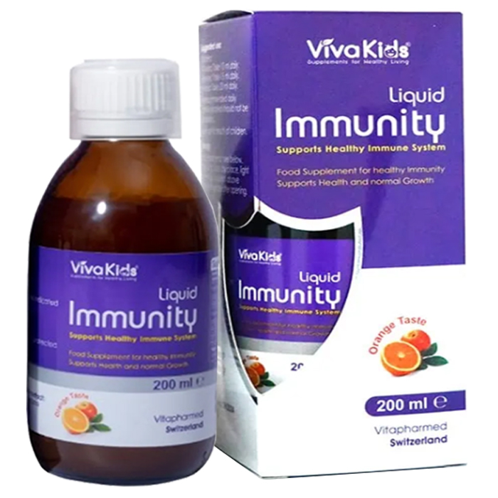 VivaKids Immunity Liquid hỗ trợ tăng cường sức đề kháng cho cơ thể