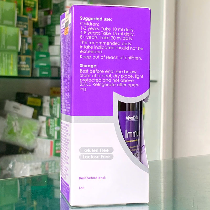 VivaKids Immunity Liquid hỗ trợ tăng cường sức đề kháng cho cơ thể